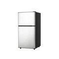 3.2 Cu.Ft 2‑Door Mini Fridge with Freezer, Compact Stainless Steel Small Refrigerator